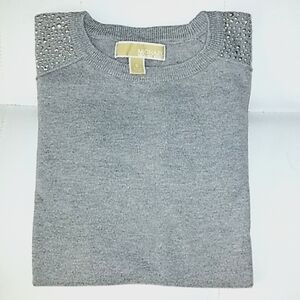 Michael Kors grey cotton blend sweater sz small